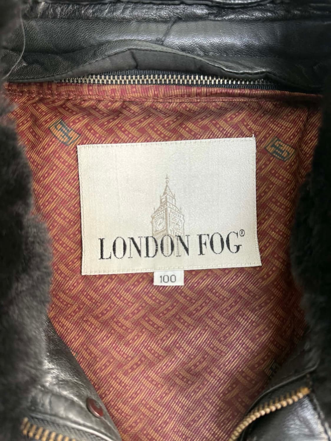 [100] 런던포그 양가죽 무스탕 하프 코트 자켓 상품이미지3