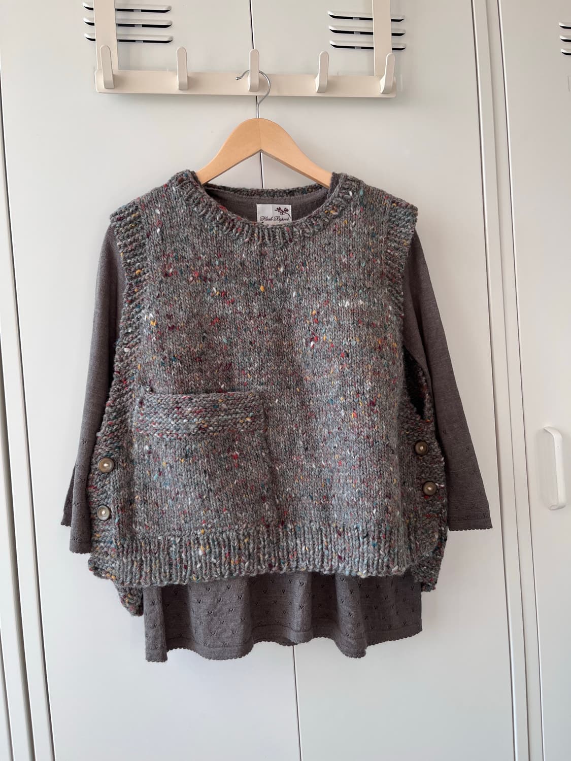 빈티지 핸드메이드 헤비 울니트 조끼  상품이미지2