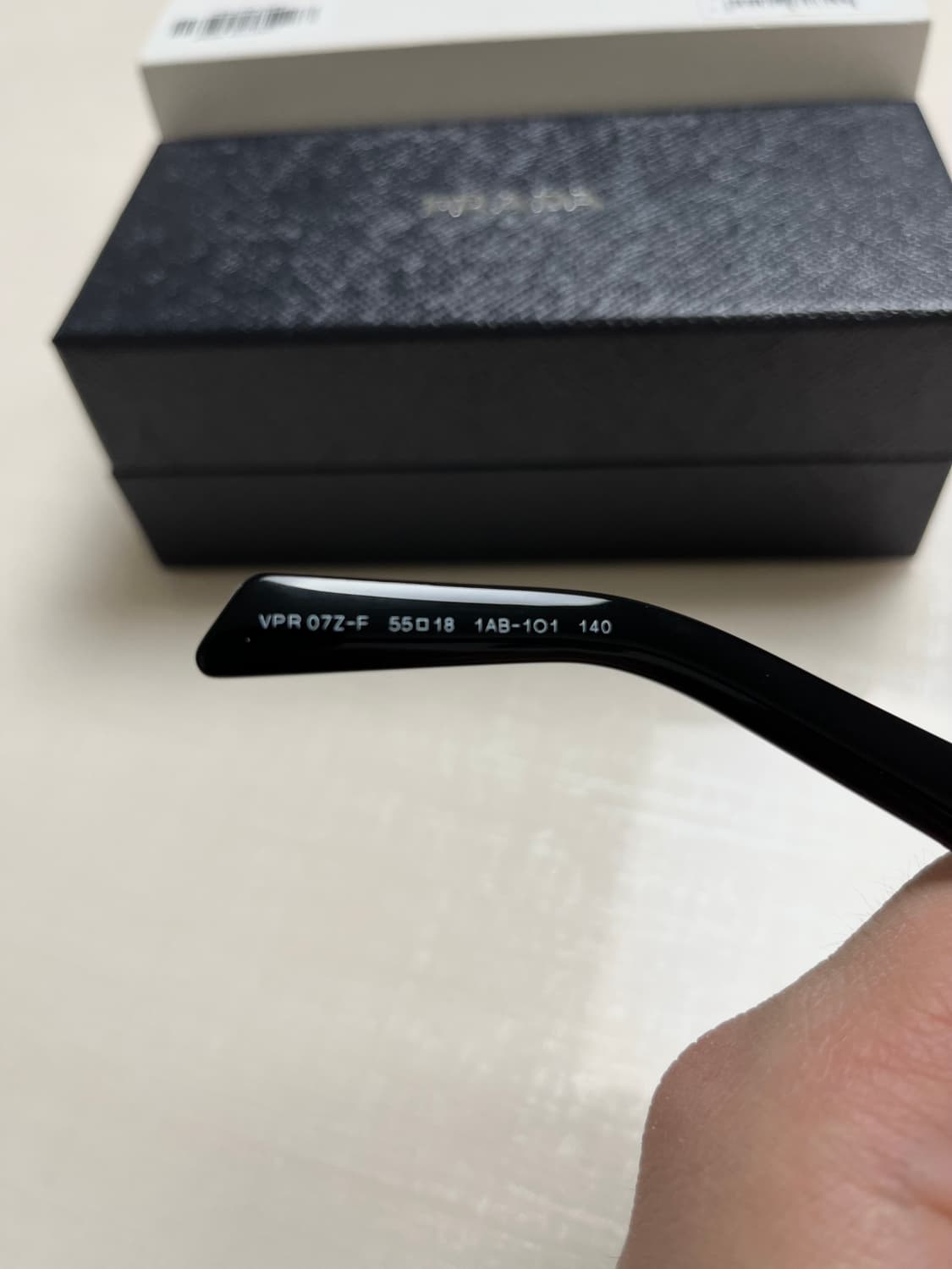 프라다 VPR 07Z-F 안경 블랙 상품이미지7