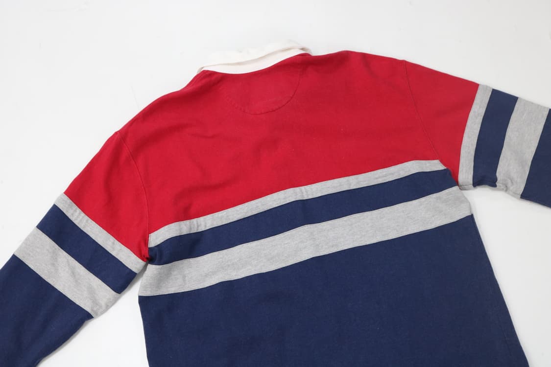 LANDS' END 랜드엔드 빈티지 컬러블록 럭비 셔츠 (XL) 상품이미지7