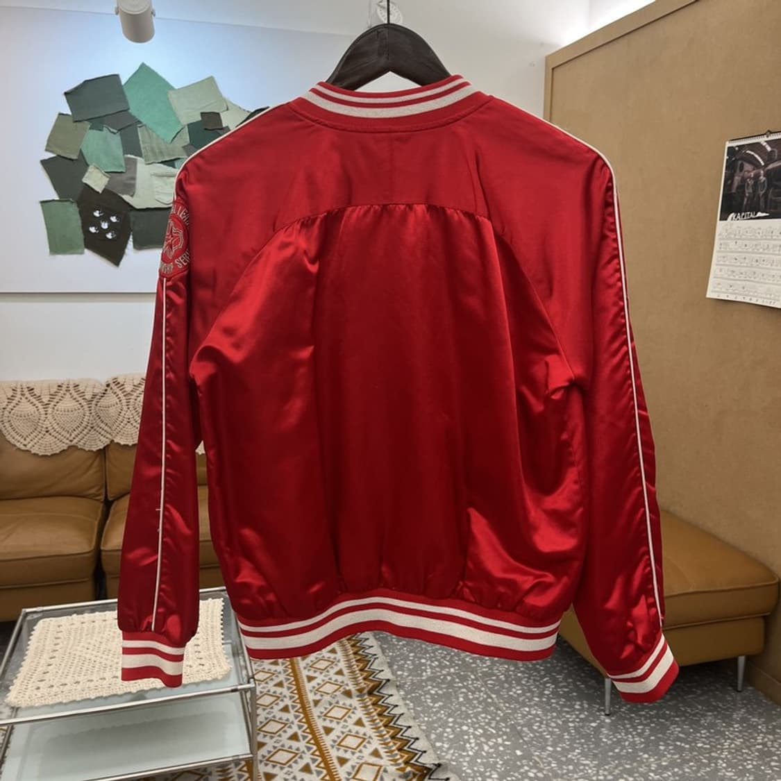 MLB 휴스턴 애스트로스 레트로 펑크 새틴 바시티자켓 95 C10694 상품이미지4