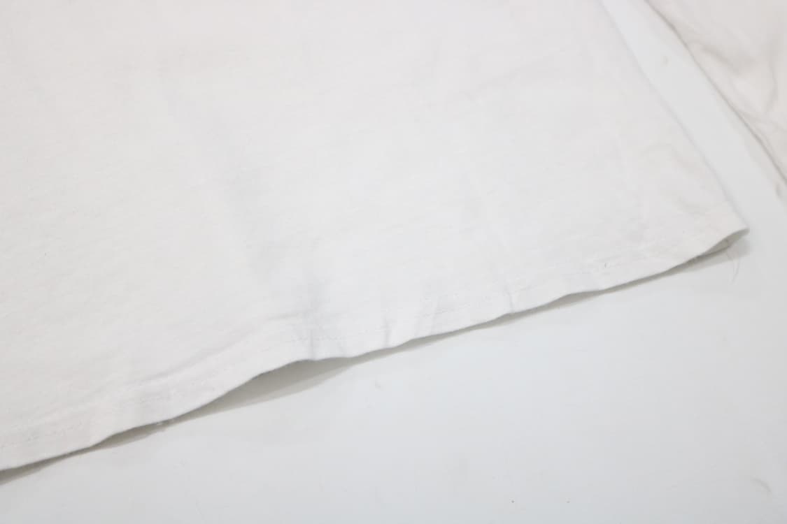 빈티지 모터사이클 그래픽 롱슬리브 티셔츠 화이트 (L) 상품이미지4