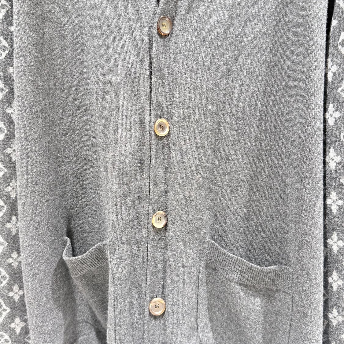 (A+ / XXL ) / 루이비통 모노그램 캐시미어 그레이 가디건 상품이미지4