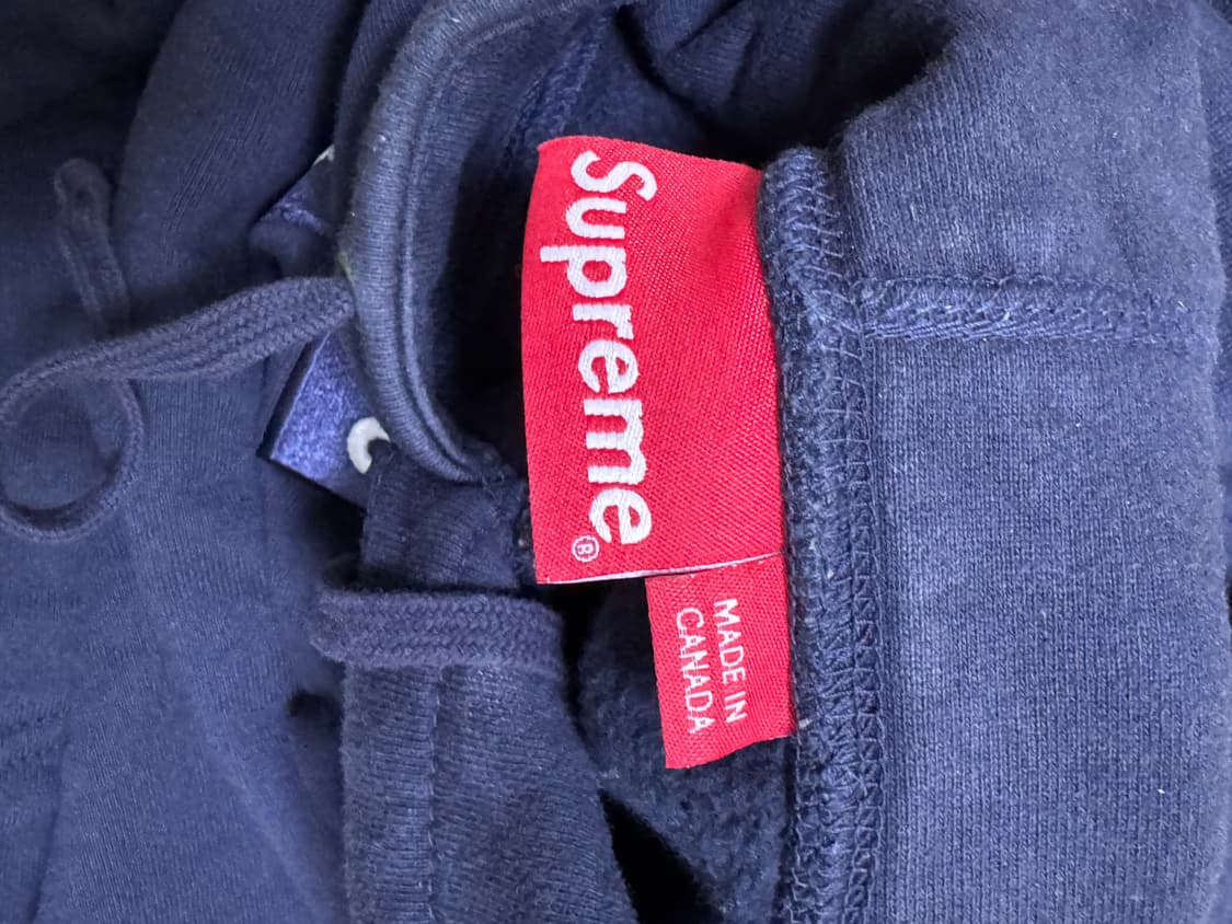 슈프림 크로스 박스로고 후드 네이비 20fw XL 상품이미지4