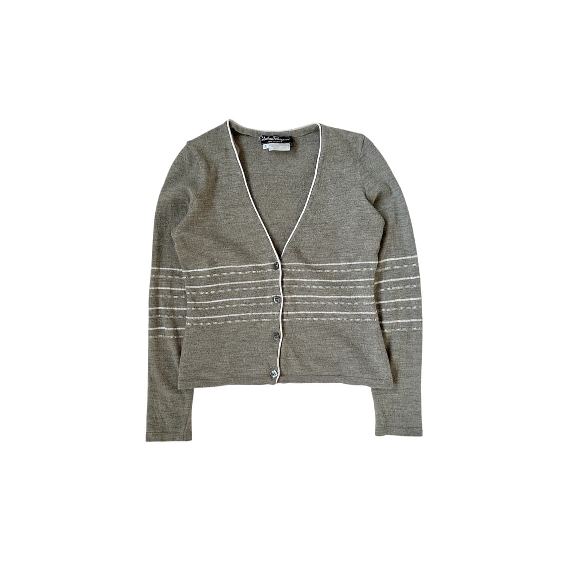 [M] 페레가모 빈티지 울 가디건 상품이미지1