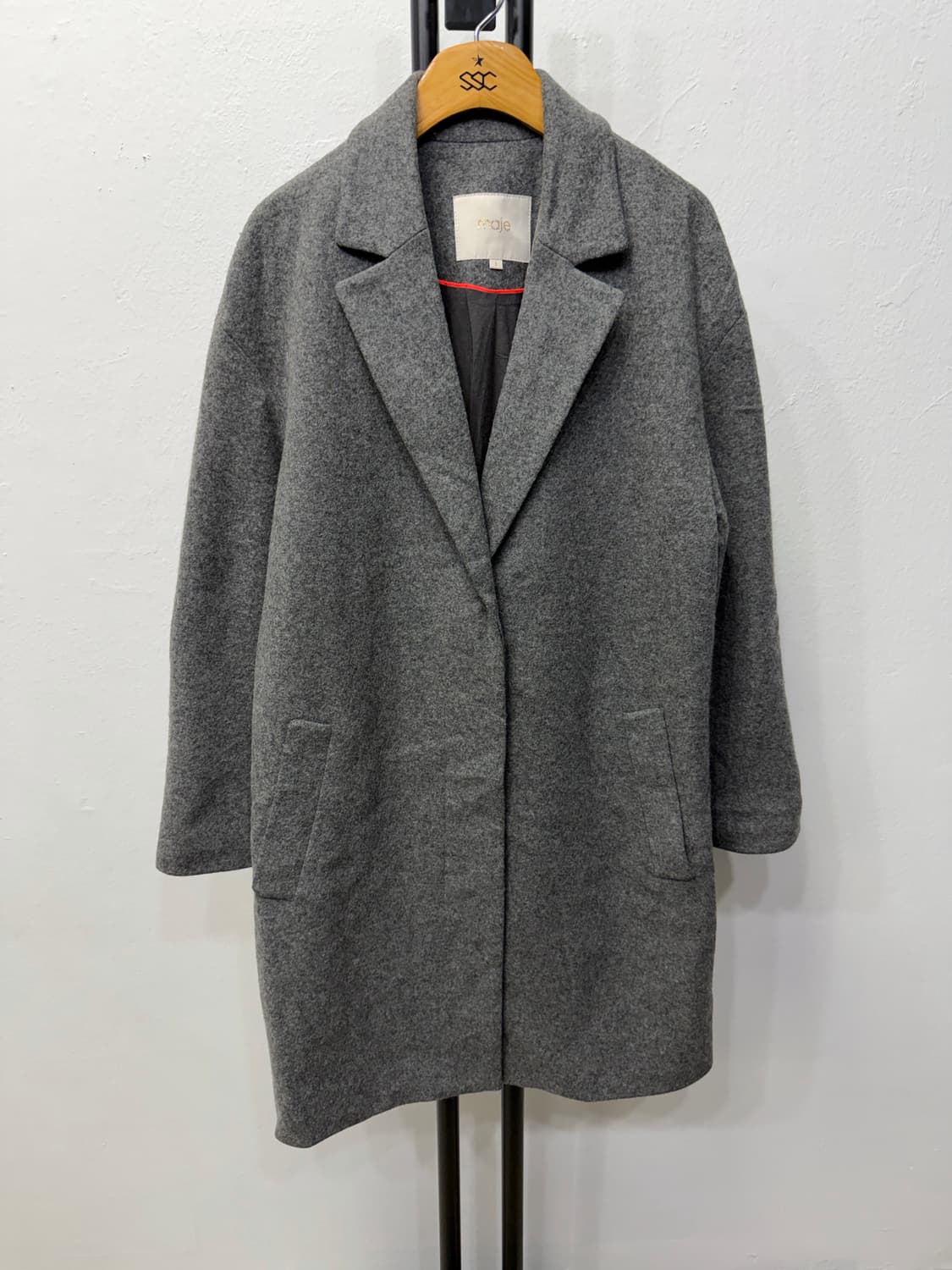 정품) 마쥬 그레이 간절기 코트 1(66) 상품이미지1