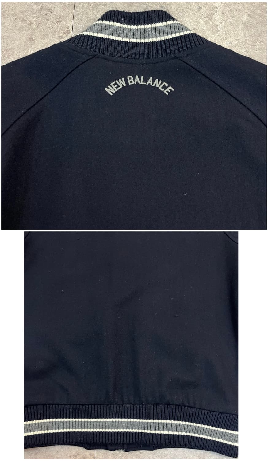 뉴발란스 보스턴 바시티 집업 자켓 네이비 M(85) #csz3987 상품이미지8