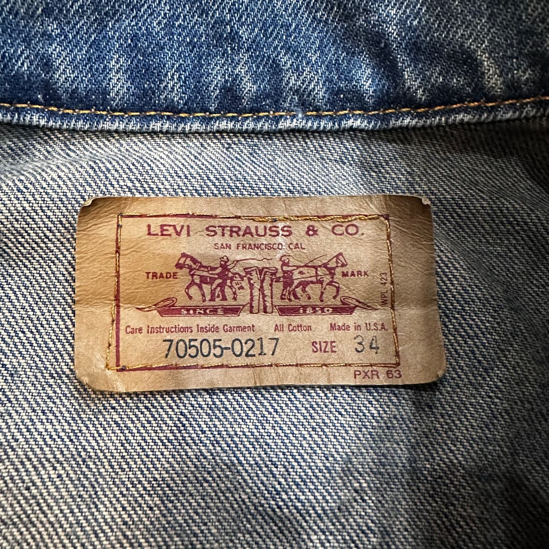 리바이스 3세대 중청 트러커 자켓M 상품이미지3