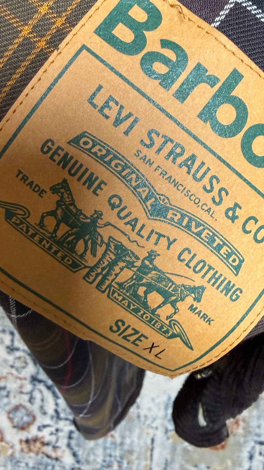 리바이스x바버 데님 자켓 xl 상품이미지3