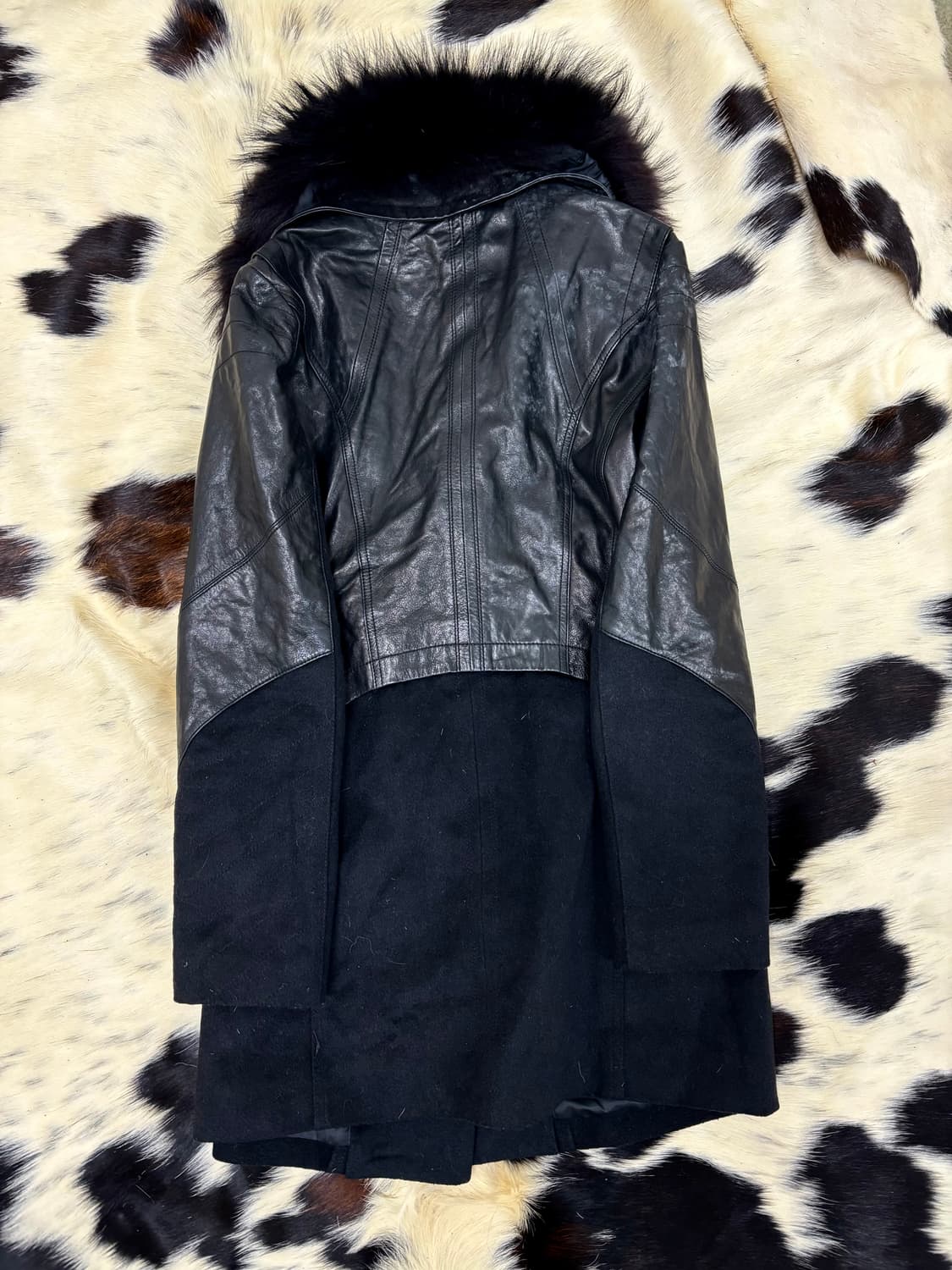 Calf Hair Trimming SheepSkin Leather Coa 상품이미지10