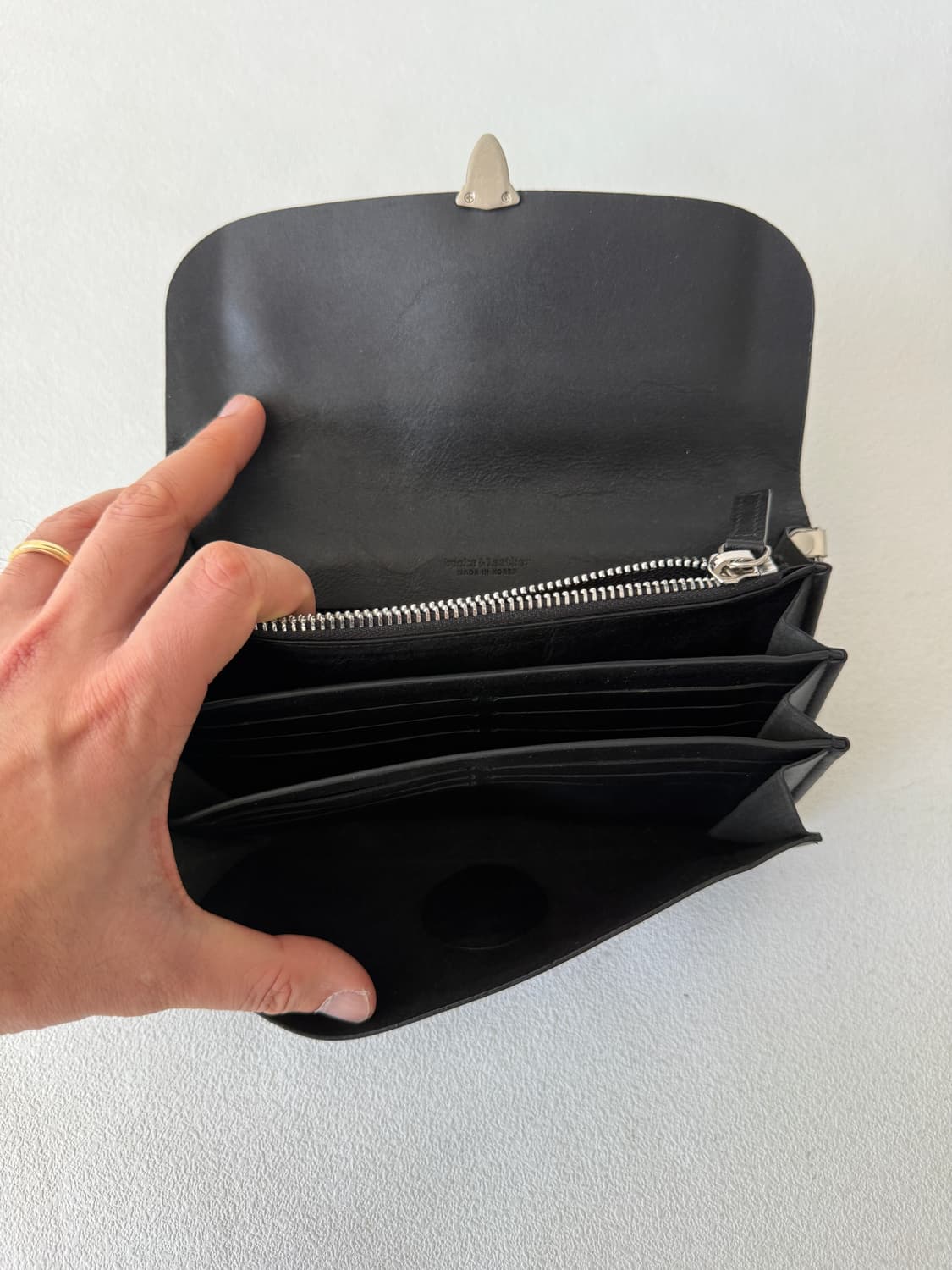 Pre owned 레더 워렛 숄더백 상품이미지5