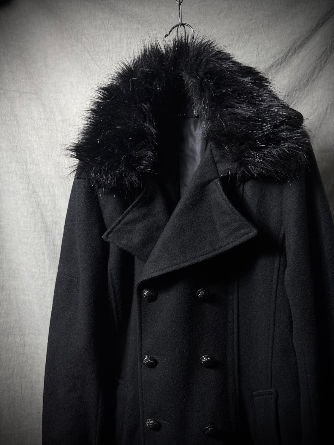 CIVARIZE Fur Trim Double Breasted Coat   상품이미지3