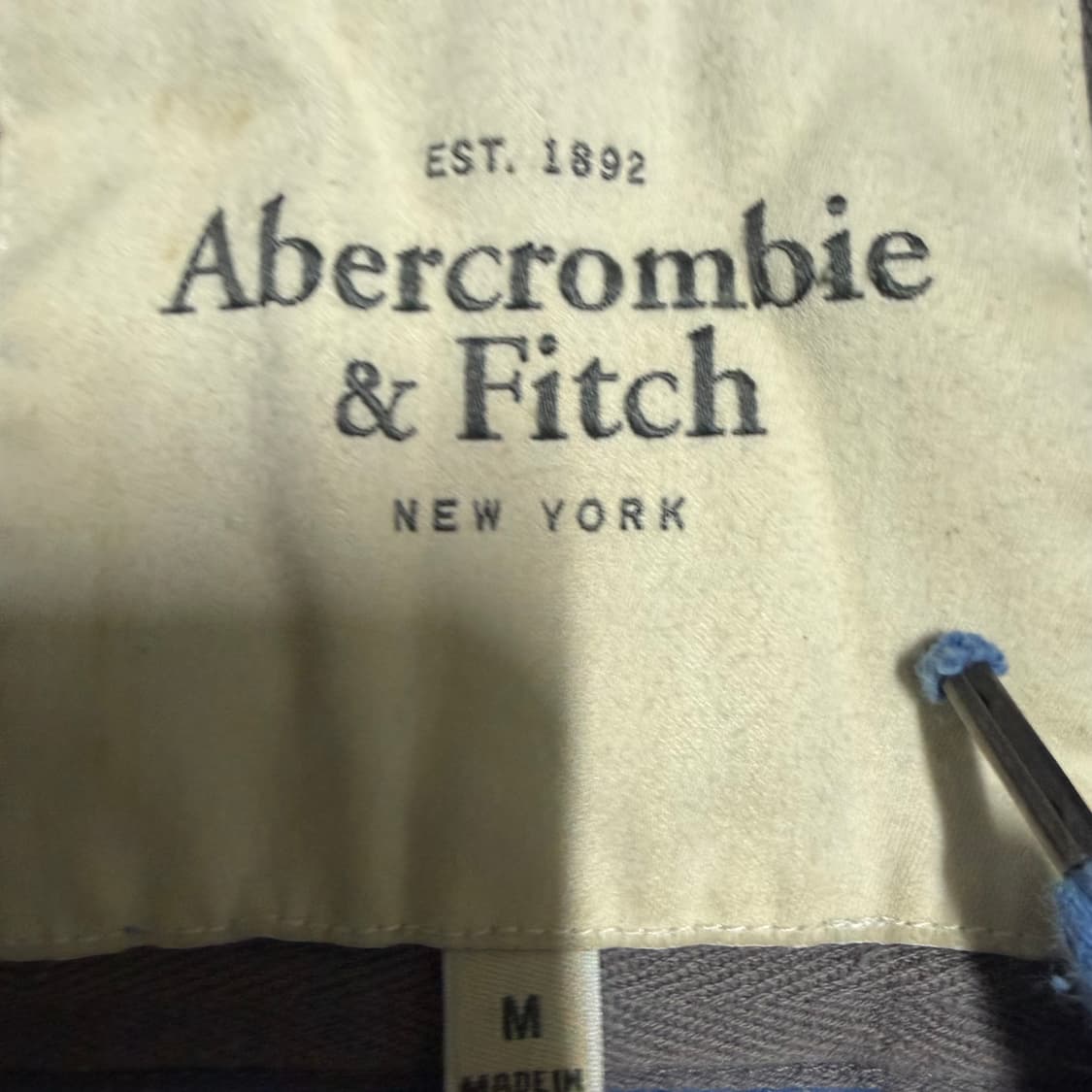 아베크롬비 블루 후드집업 M 상품이미지3