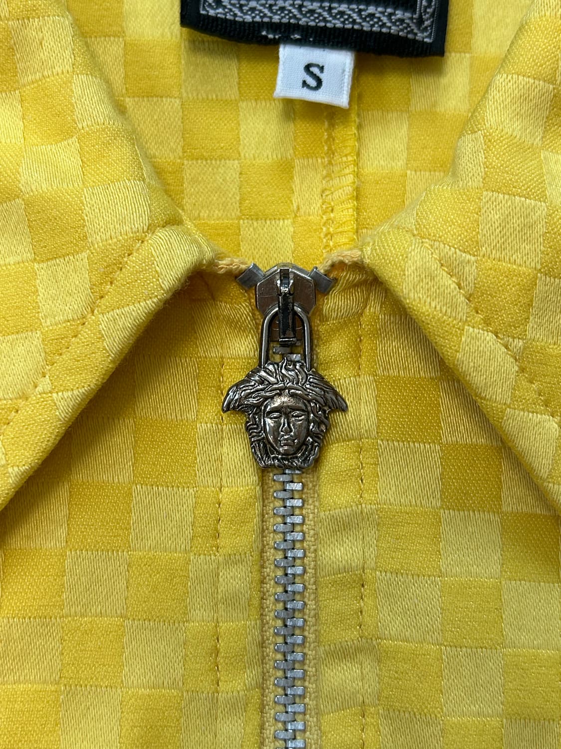 VJC 90s 아카이브 체커보드 비스코스 자켓 상품이미지5