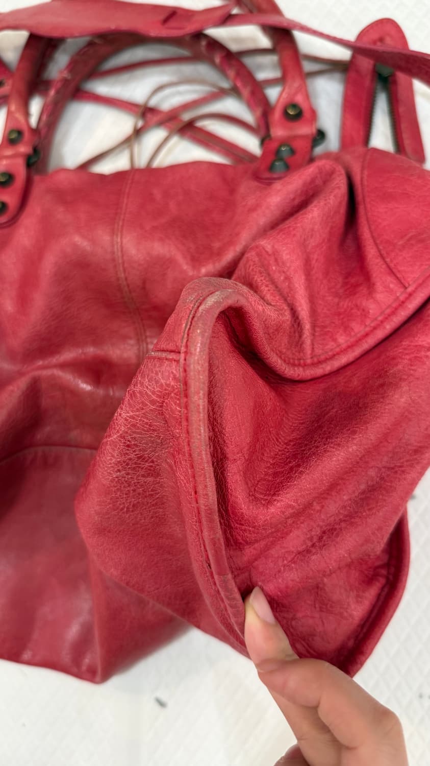 발렌시아가 시티 모터백 핑크 상품이미지6