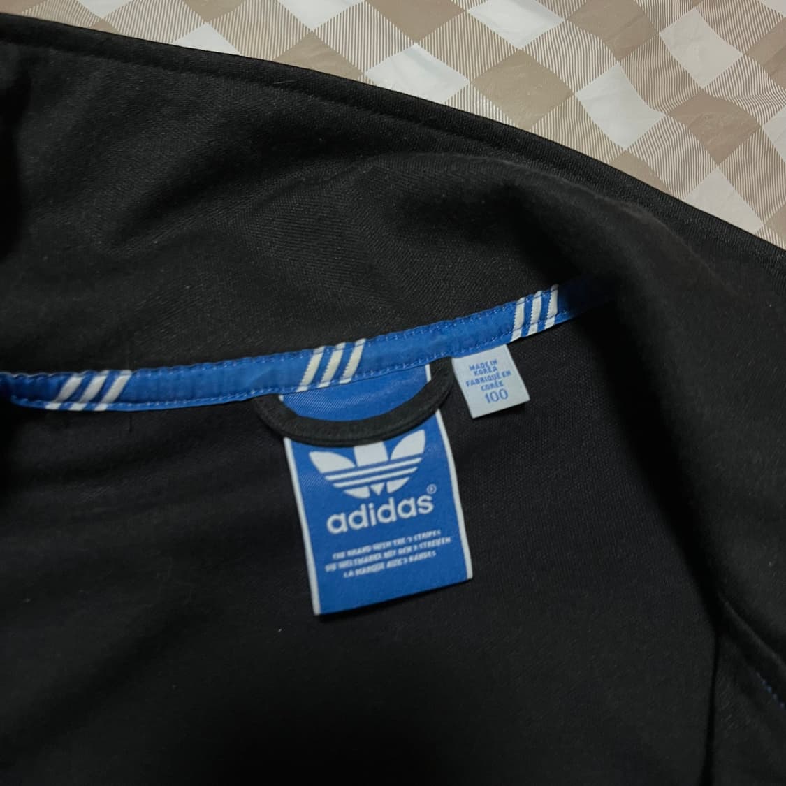 아디다스 유로파 져지 블랙 100 삼선 트랙탑 집업 Y2K 상품이미지2