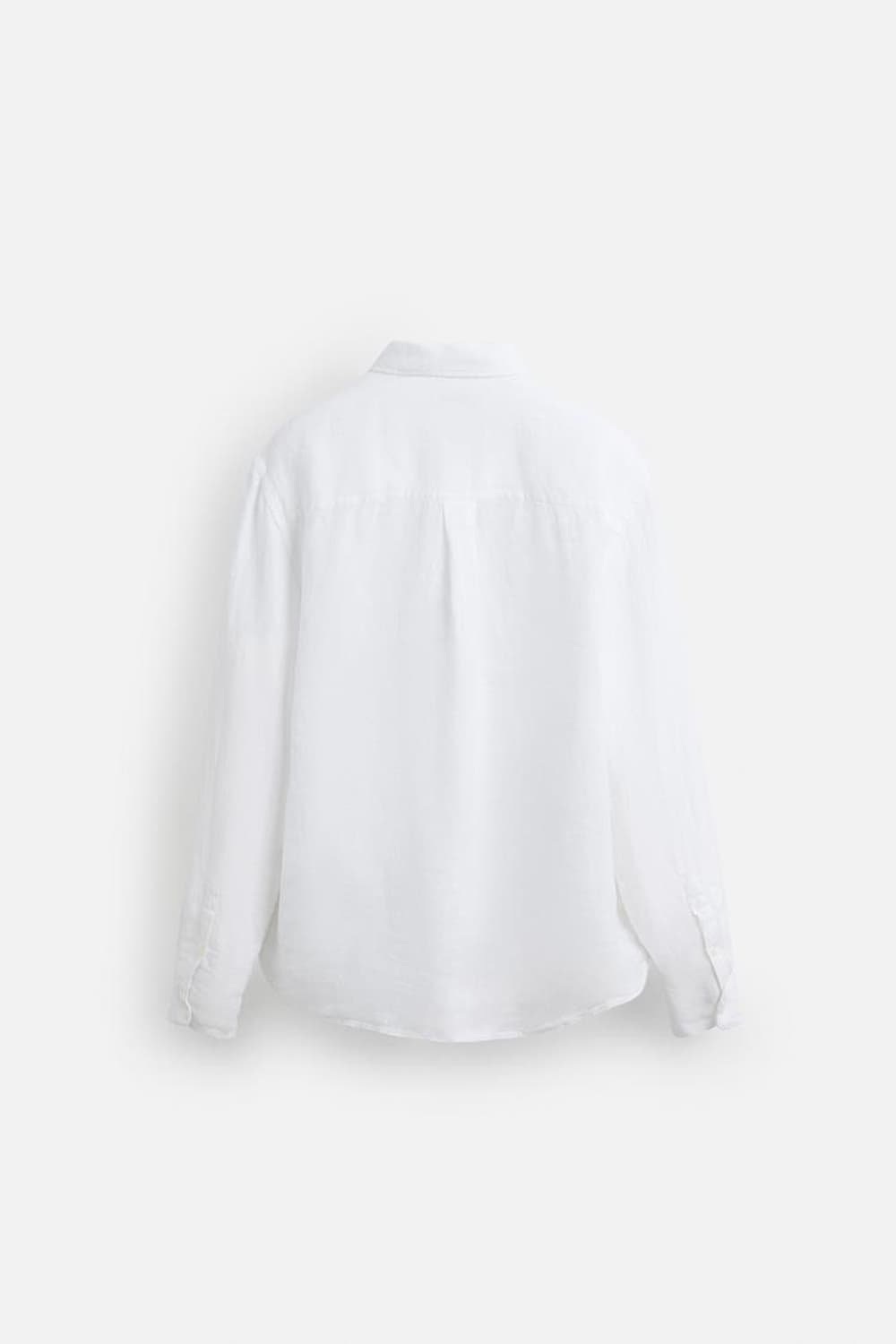 초특가 새제품 ZARA 자라 린넨 셔츠 화이트 상품이미지6