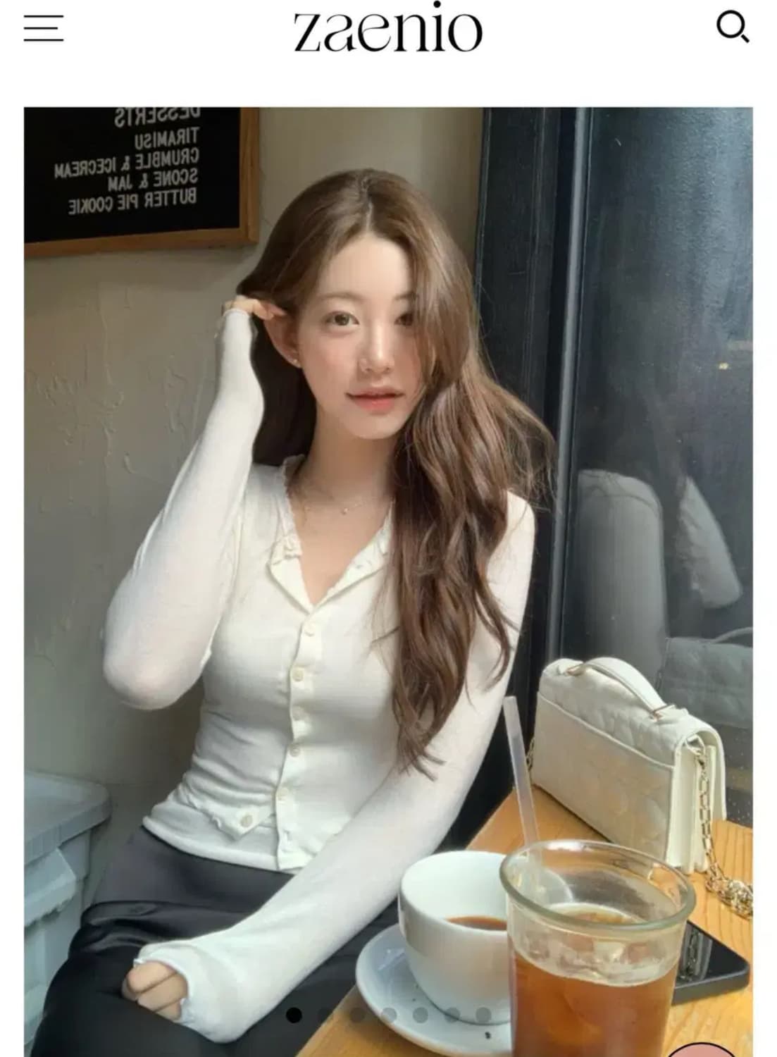 제니오 루나 가디건 세트 아이보리 luna lace sleeveless 상품이미지1