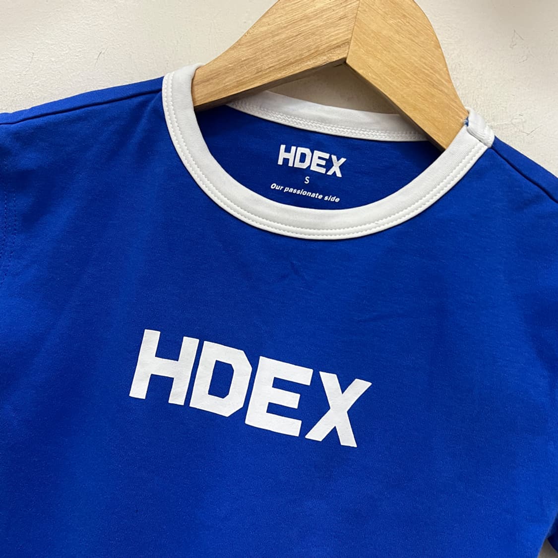 HDEX 에이치덱스 우먼스 릴렉스핏 블루 크롭탑 S 상품이미지3