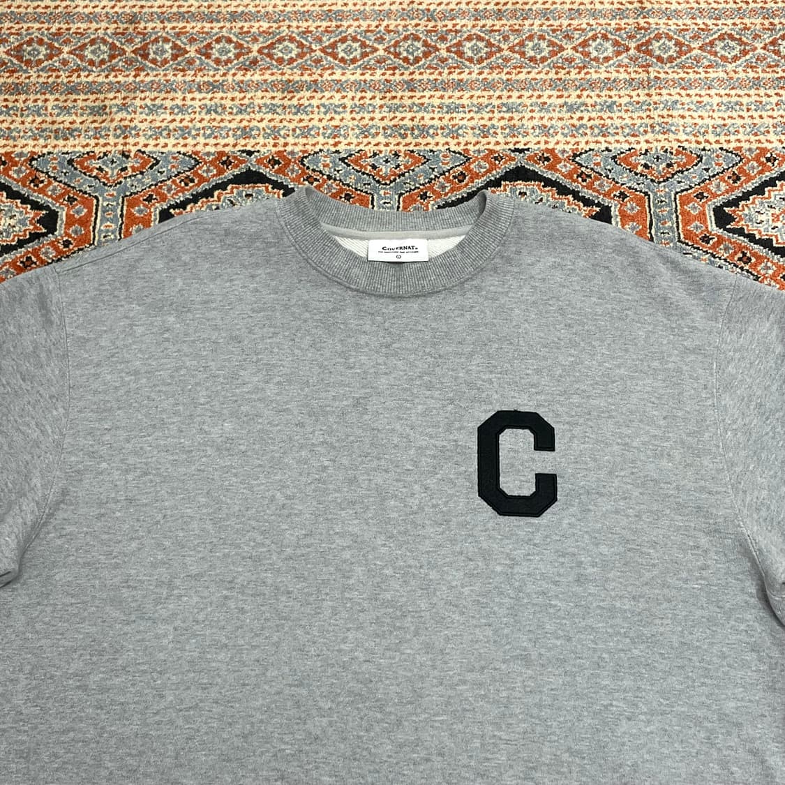 커버낫 시그니처로고 그레이 맨투맨 남성L 상품이미지2