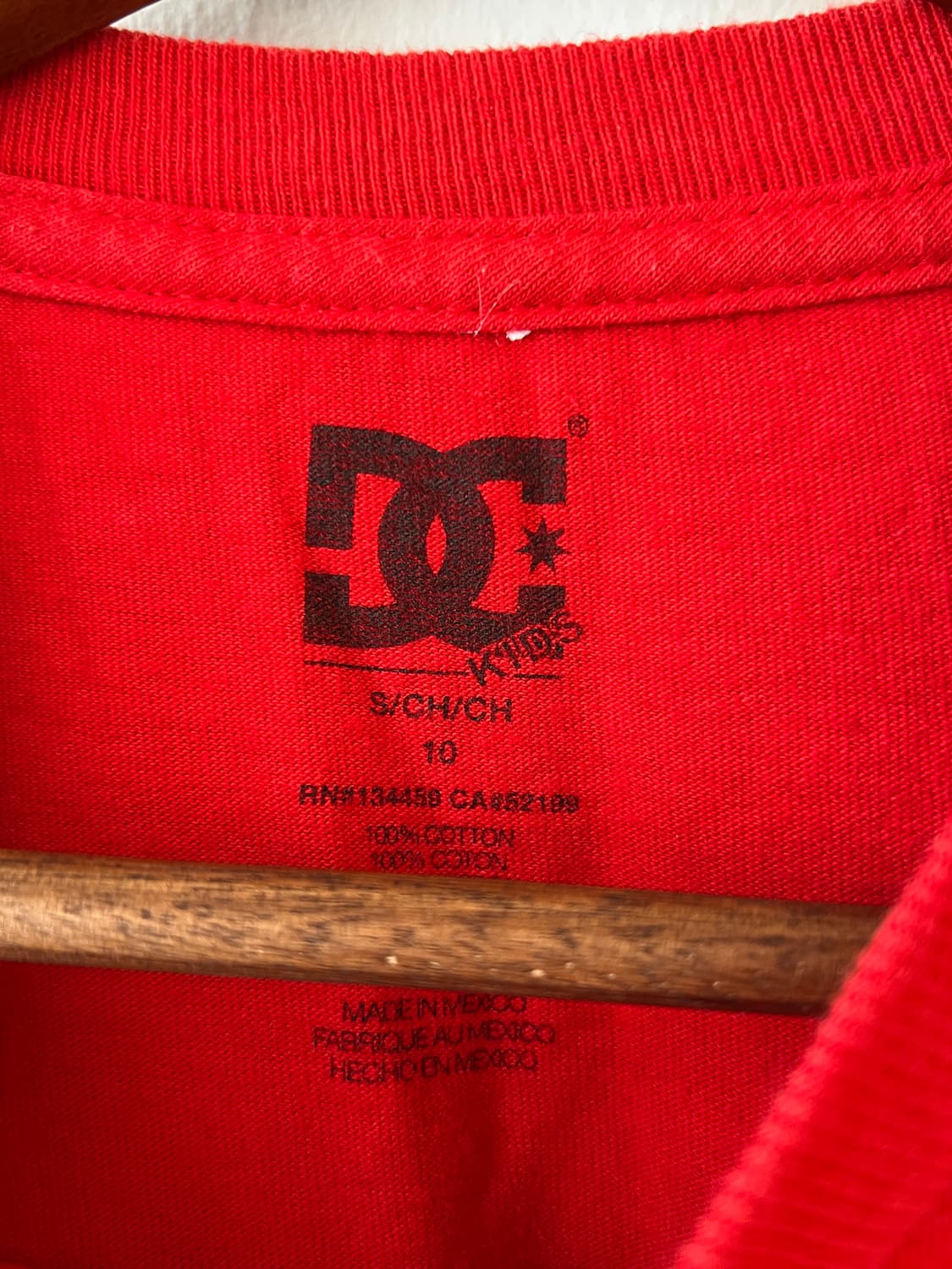 DC SHOES vintage crop T-SHIRT red 상품이미지3