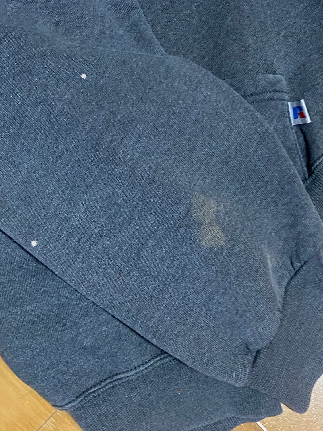 90s 빈티지 러셀 후드집업 페이디드 그레이 [XXL] 상품이미지3