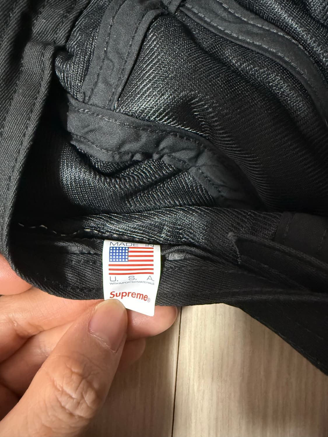 슈프림 퀼티드 라이너 캠프캡 블랙 - 22FW 상품이미지4