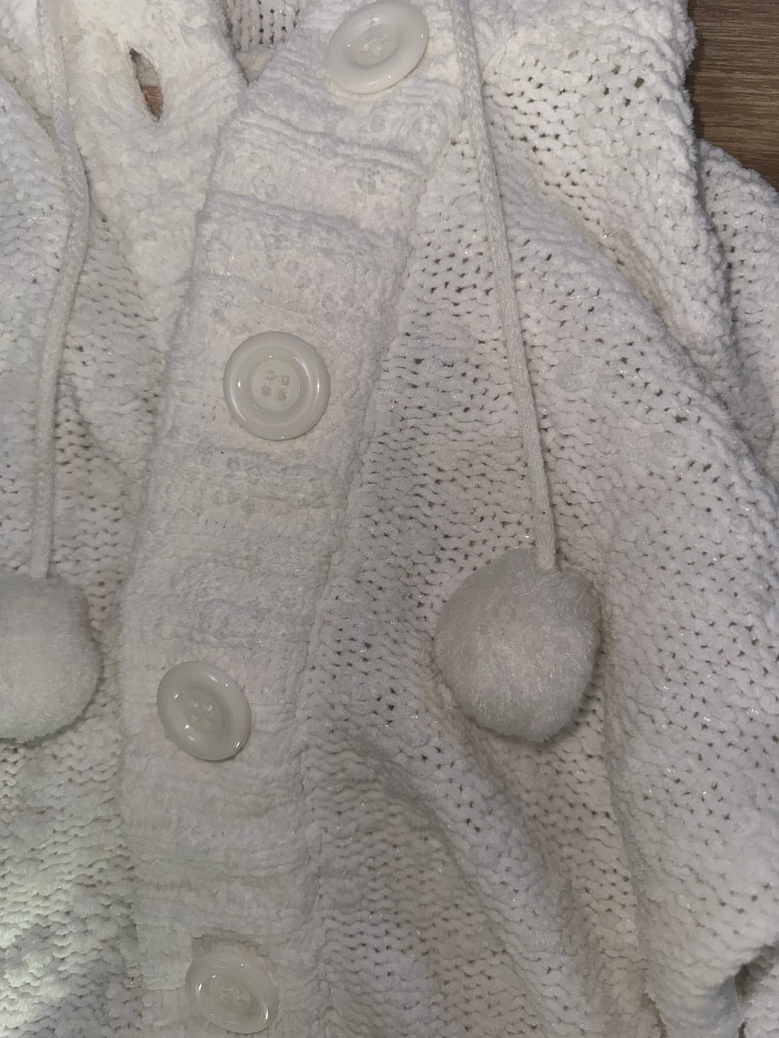 화이트 폼폼이 니트 원피스 로걀 달천 갸루 stc 진리 베이비베아 상품이미지2