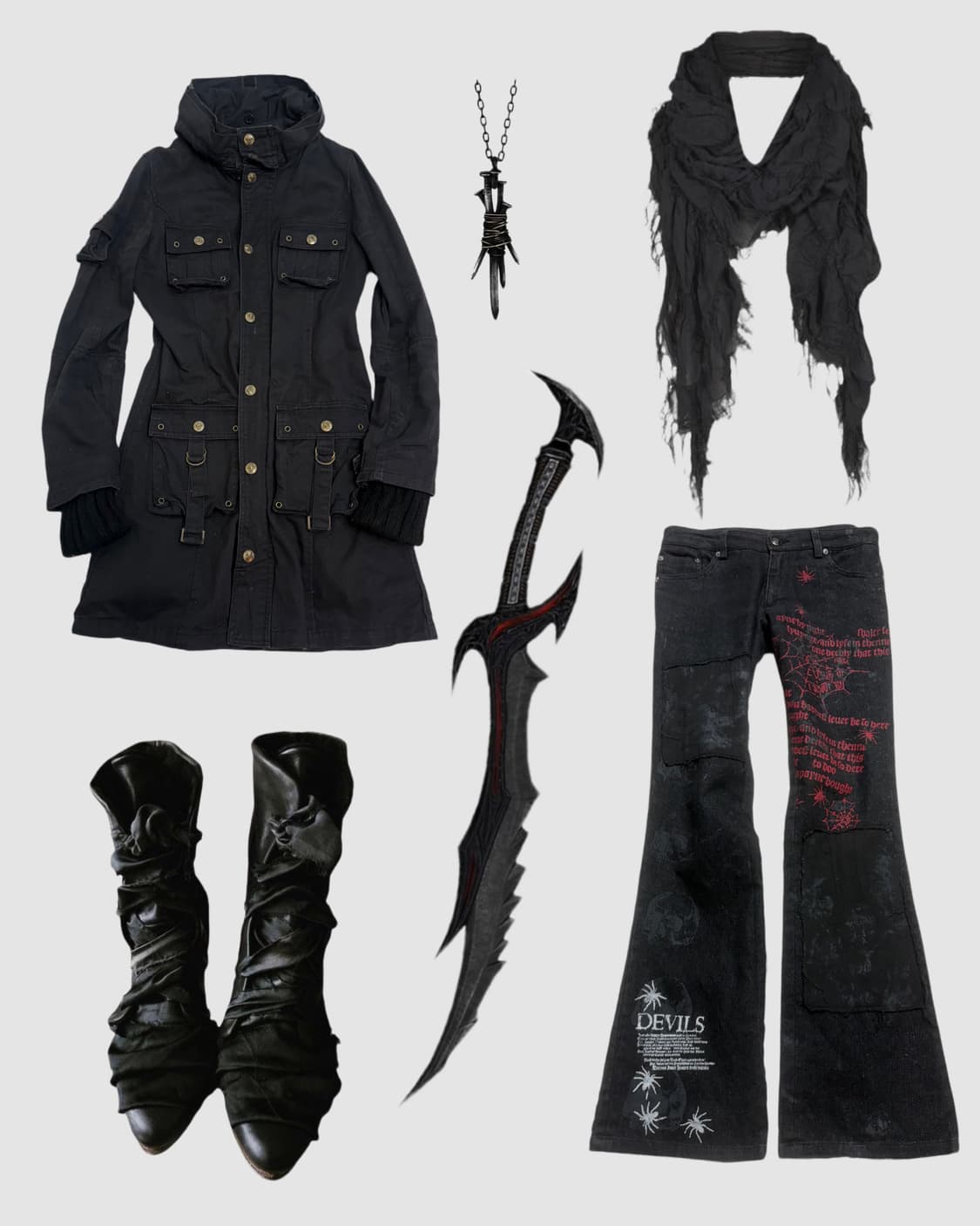 에이치나오토 h.naoto 디테일데님 흑청부츠컷 상품이미지2