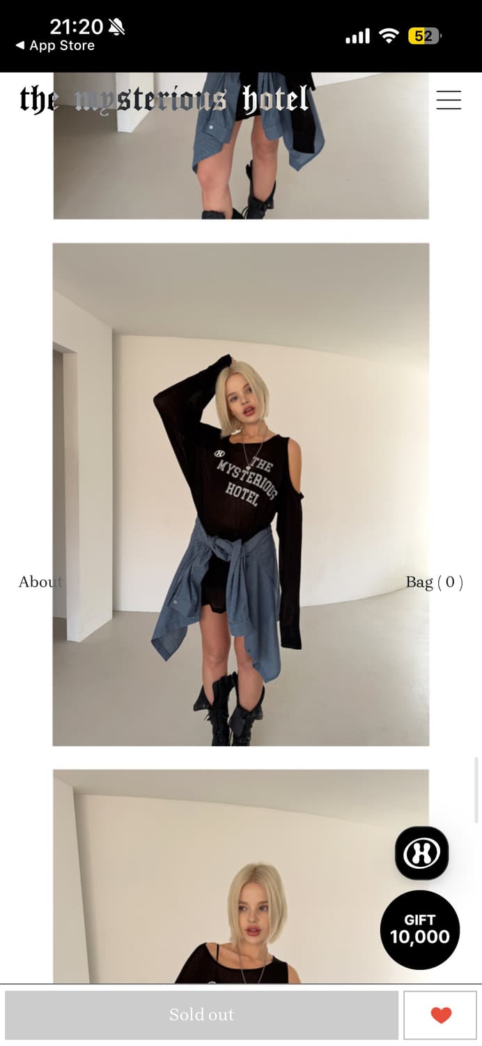 더미스테리어스호텔 홀 슬리브-블랙 상품이미지1