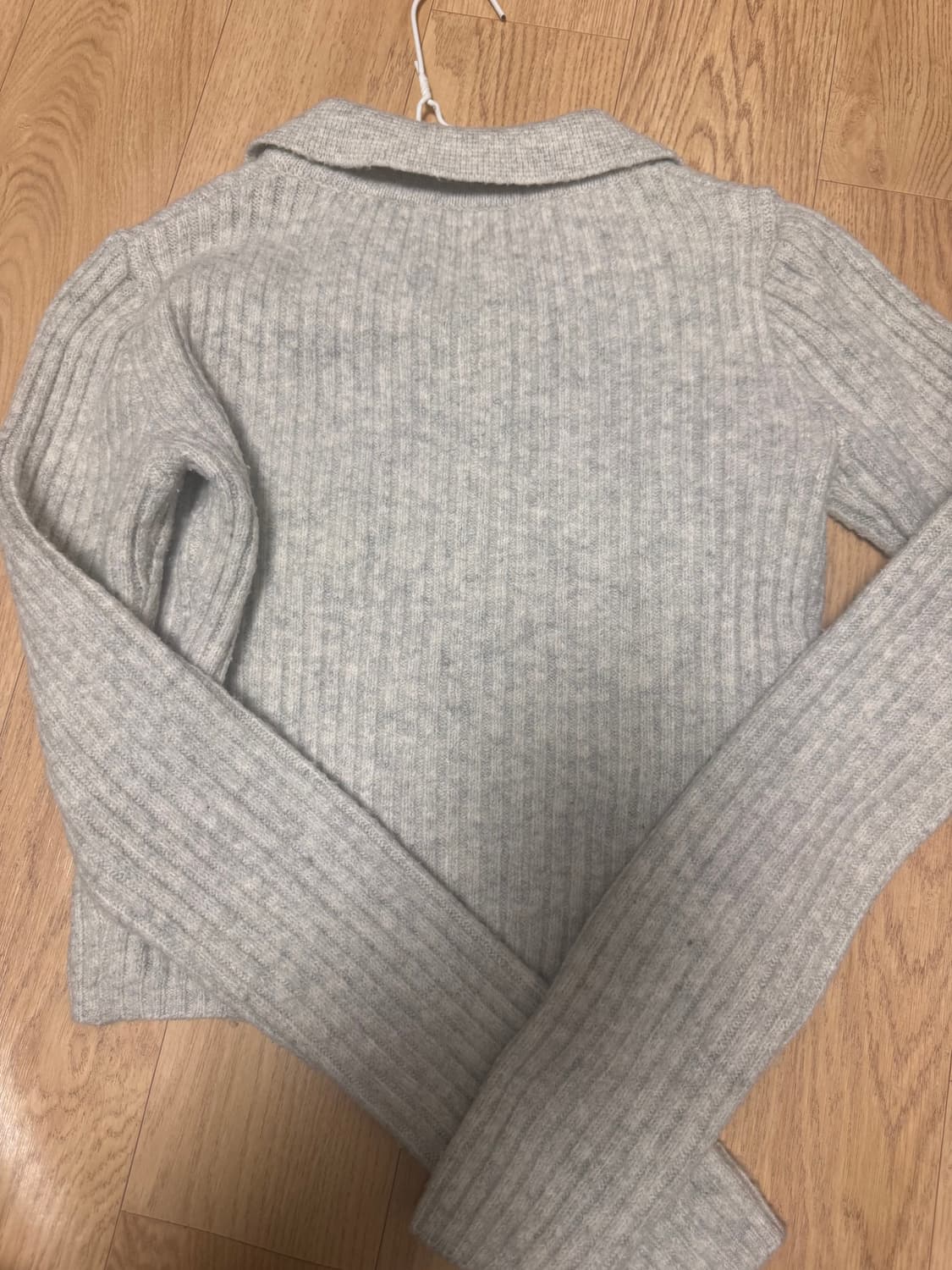 투웨이 카라 니트 집업 상품이미지2