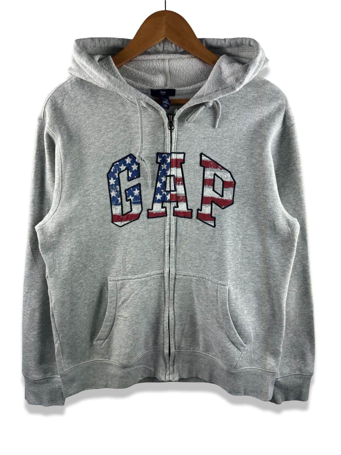 갭 성조기 그레이 후드집업3087 상품이미지1