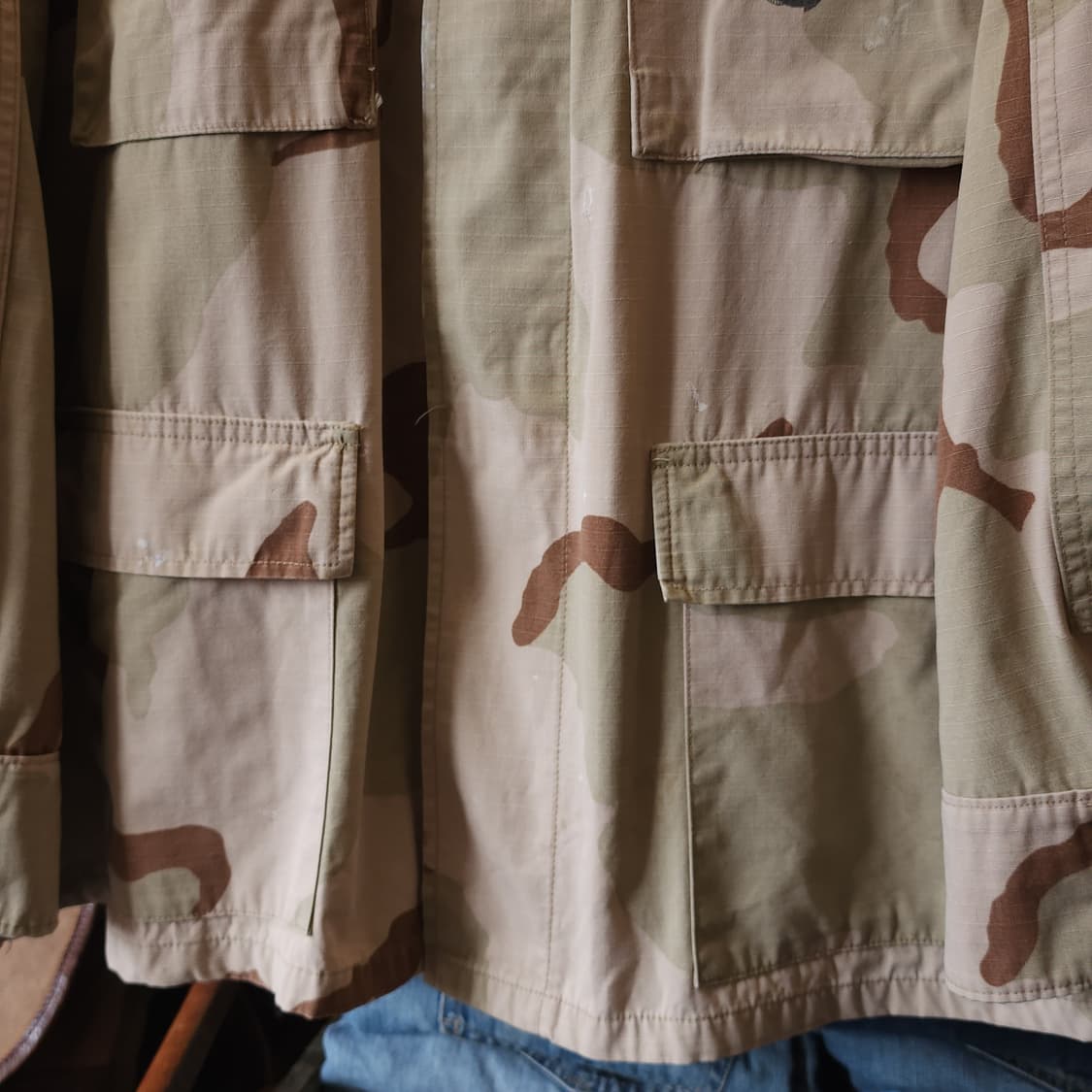 90s 미군 오리지널 사막 삼색 bdu 셔츠자켓 xl 레귤러 상품이미지7