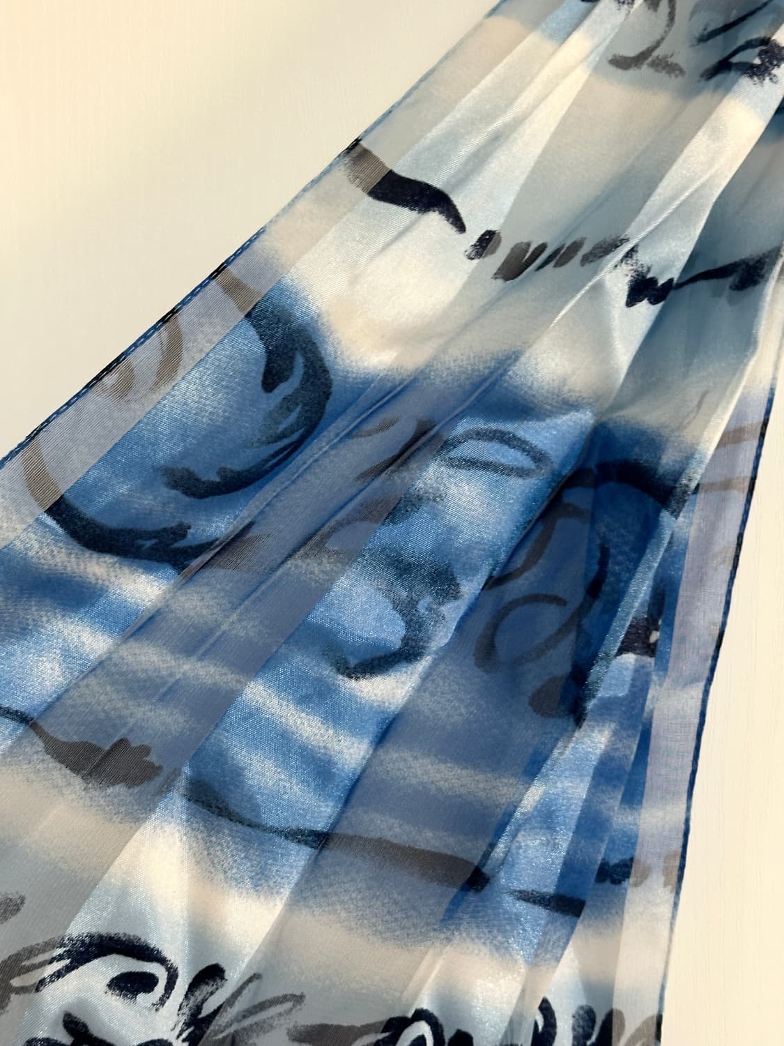 오션블루 패턴 빈티지 스카프 상품이미지4