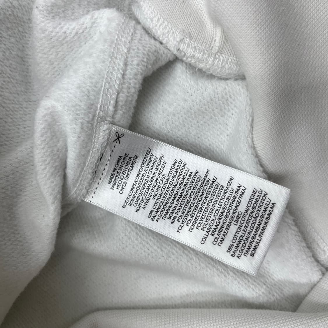 폴로 랄프로렌 프린팅 곰돌이 화이트 맨투맨 S 상품이미지5