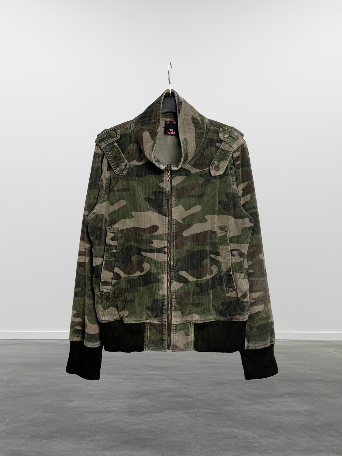 X-GIRL 카모플라쥬 코듀로이 집업 자켓  상품이미지1