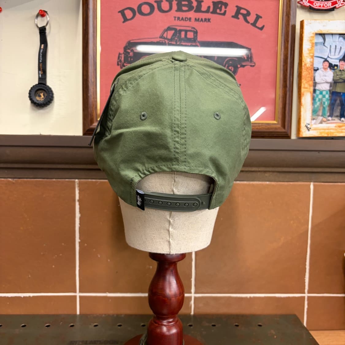 Stussy S Logo 6-Panel Cap Olive Free 상품이미지4