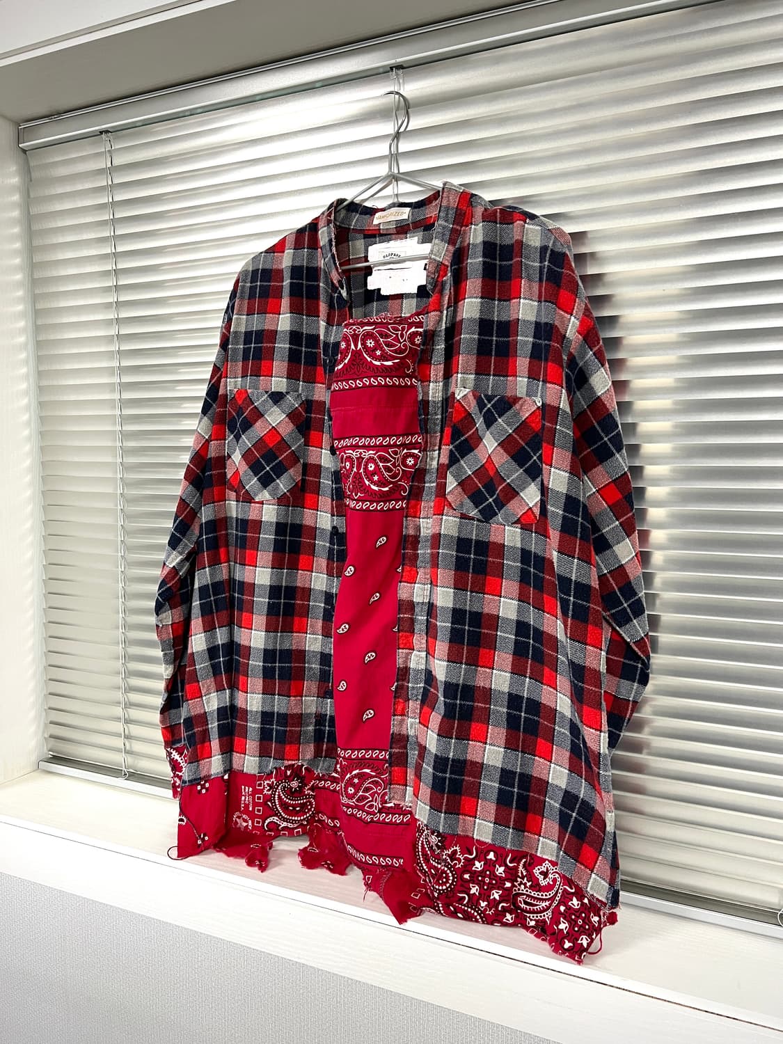 OLDPARK-PAISLEY PULLOVER SHIRT (RED)  상품이미지3