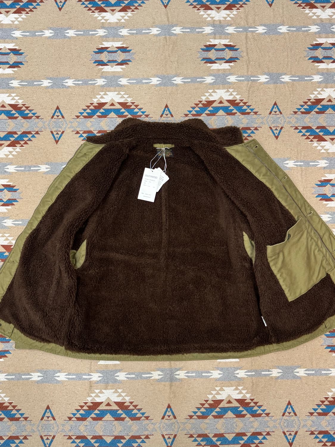 [L] 와코마리아 N-1 덱 자켓 카키 25FW 상품이미지3