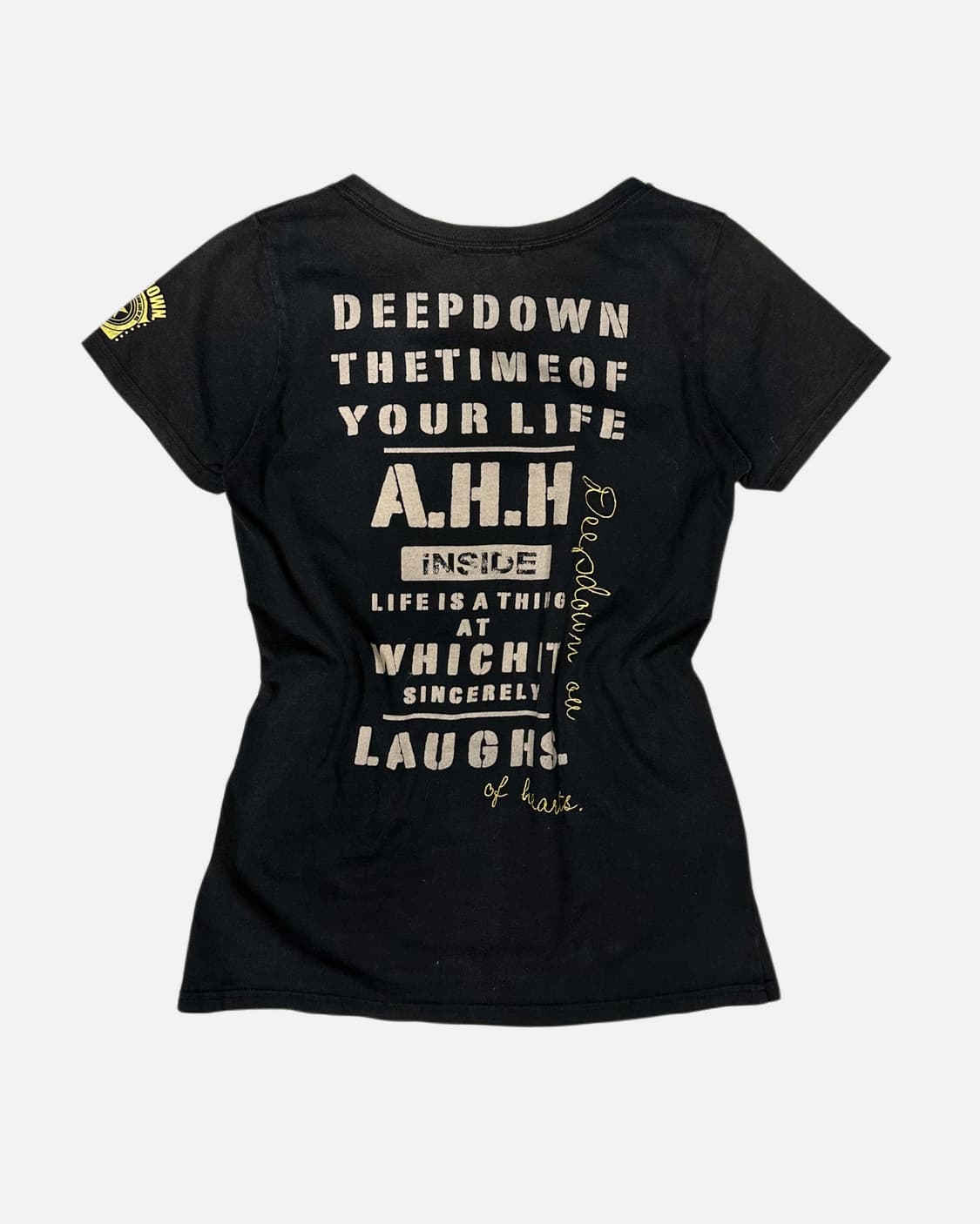 lettering printing embroidery t-shirt 상품이미지4