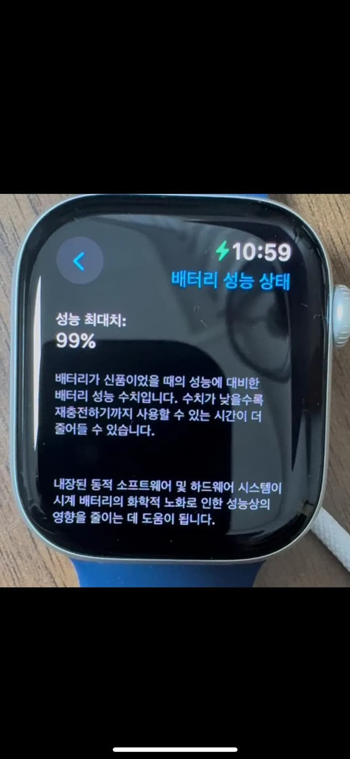 애플워치10GPS,42mm,실버/데님스포츠밴드 상품이미지5