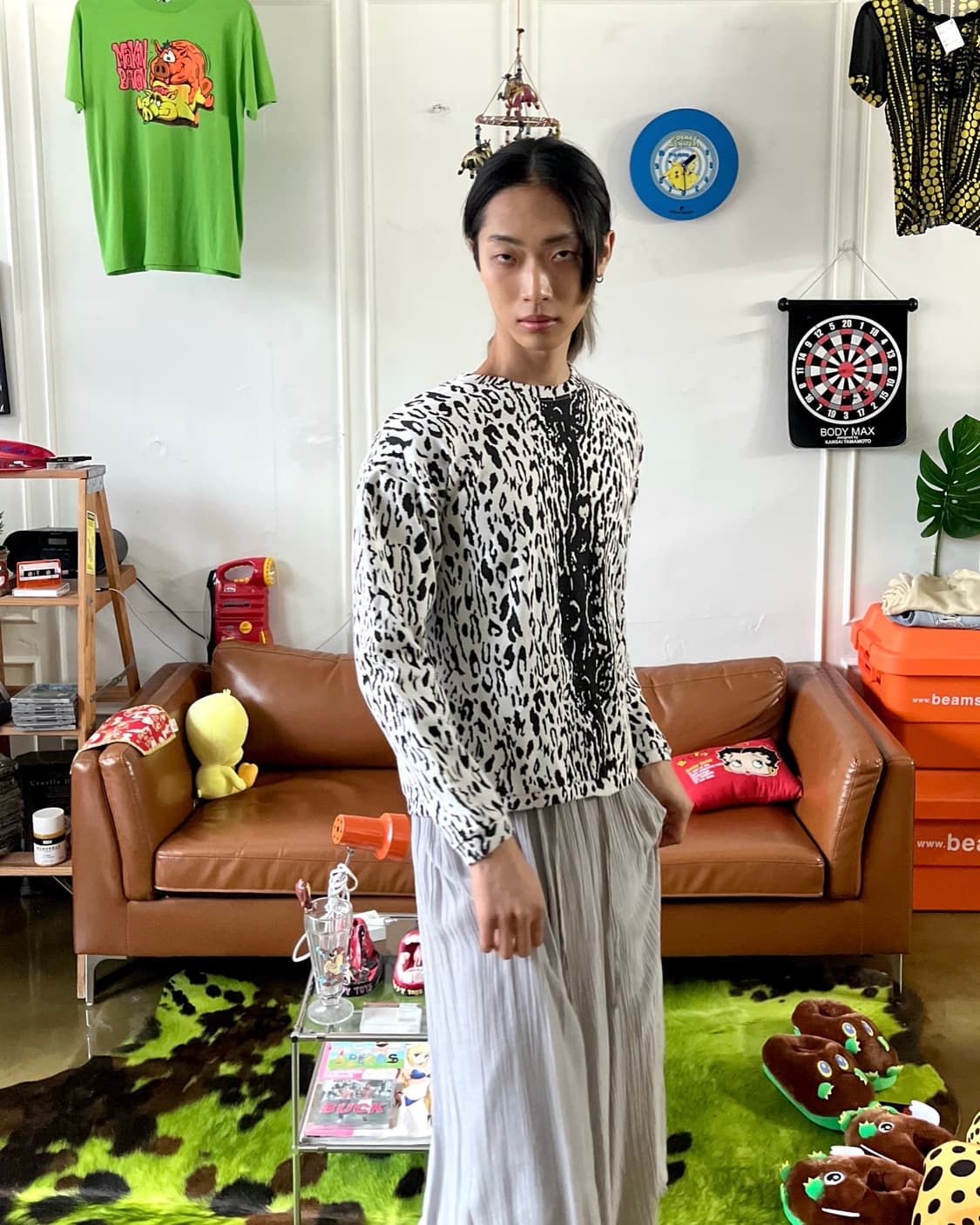 Jpn Vintage psychedelic Animal Knit 상품이미지2
