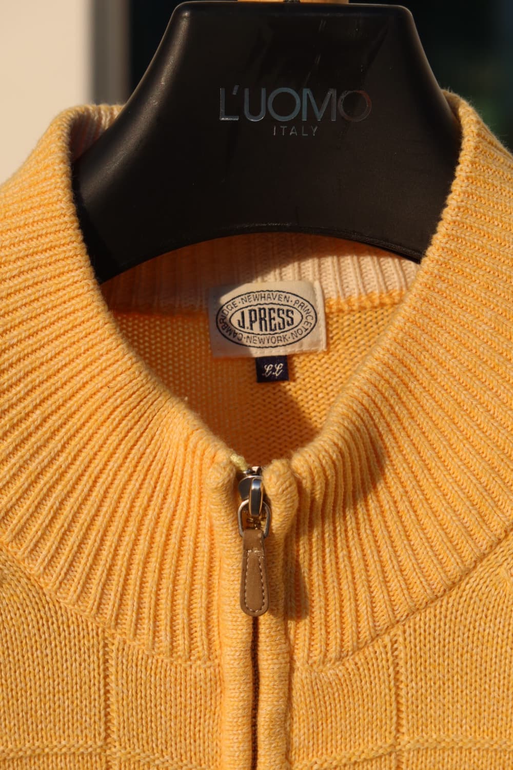 J press 옐로우 니트 집업 상품이미지2