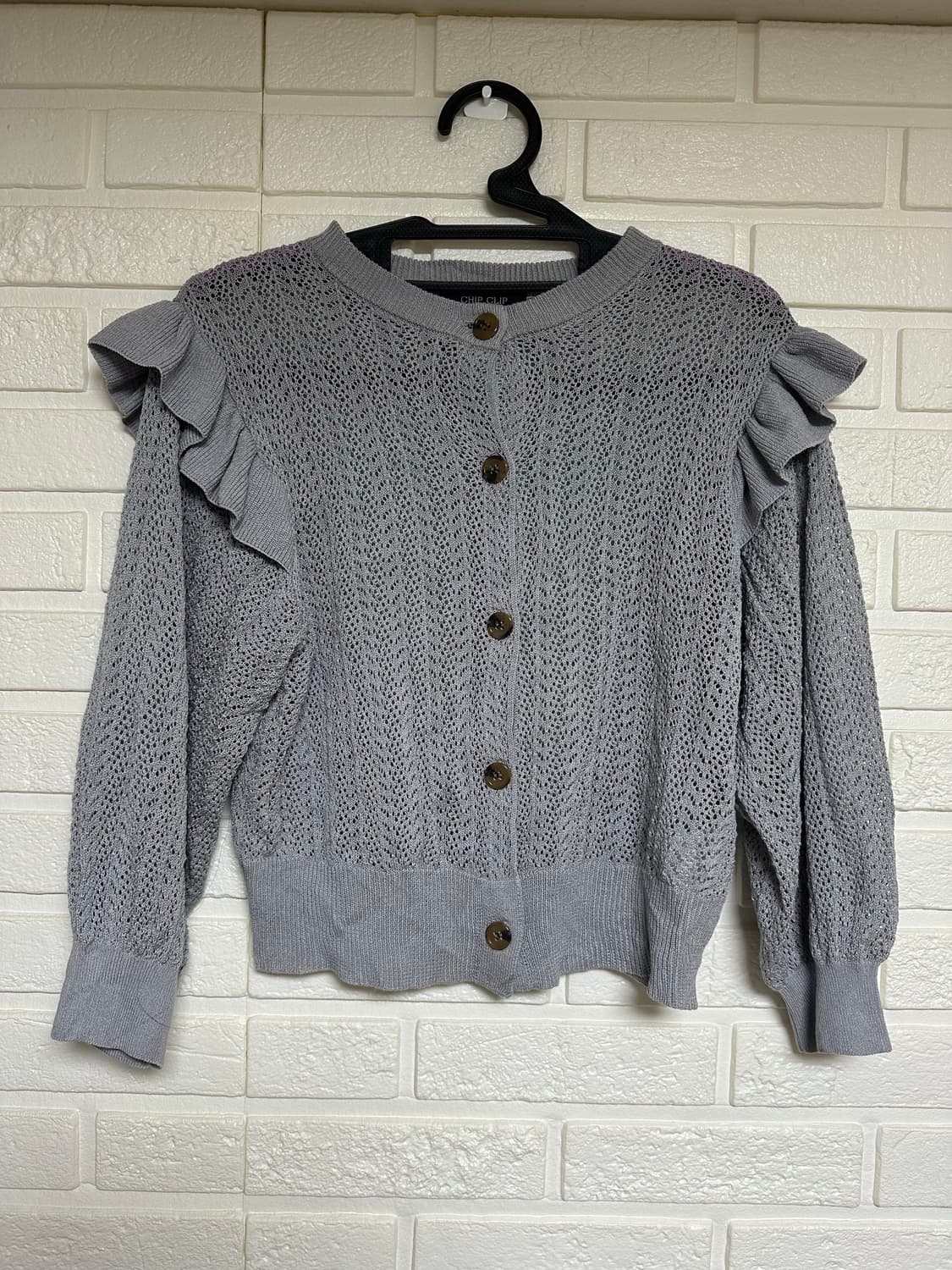 빈티지 블루 시스루 가디건 상품이미지1