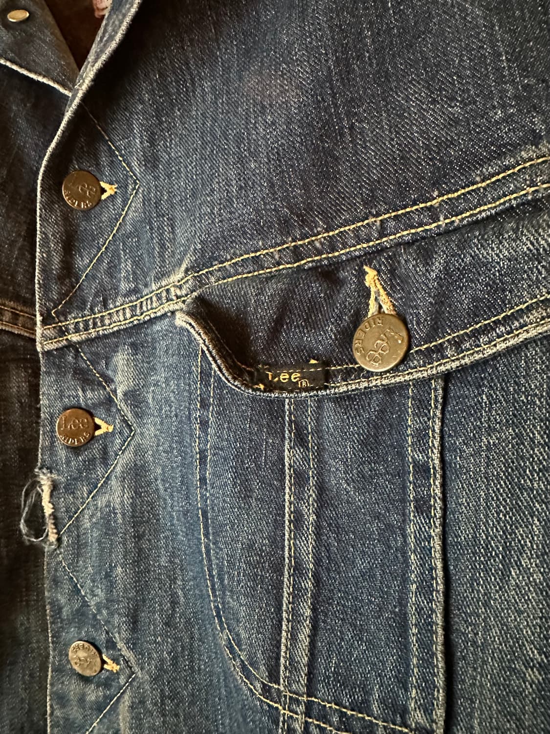 60s LEE 101LJ Storm Rider Denim Jacket 상품이미지6