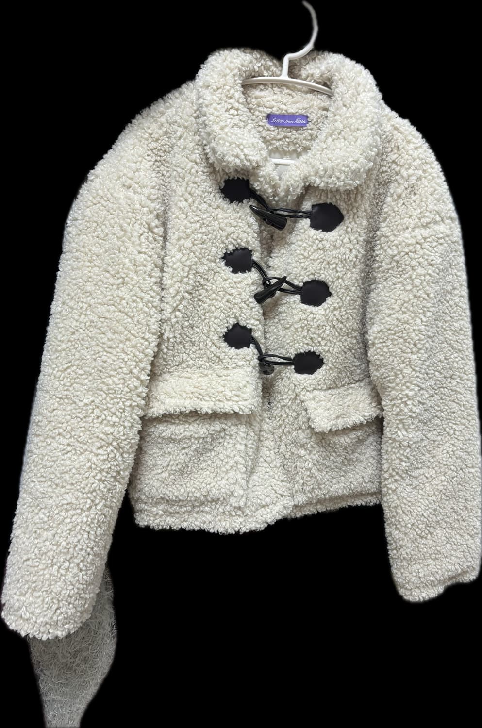 레터프롬문 더플뽀글이누빔코트 베이지 상품이미지1