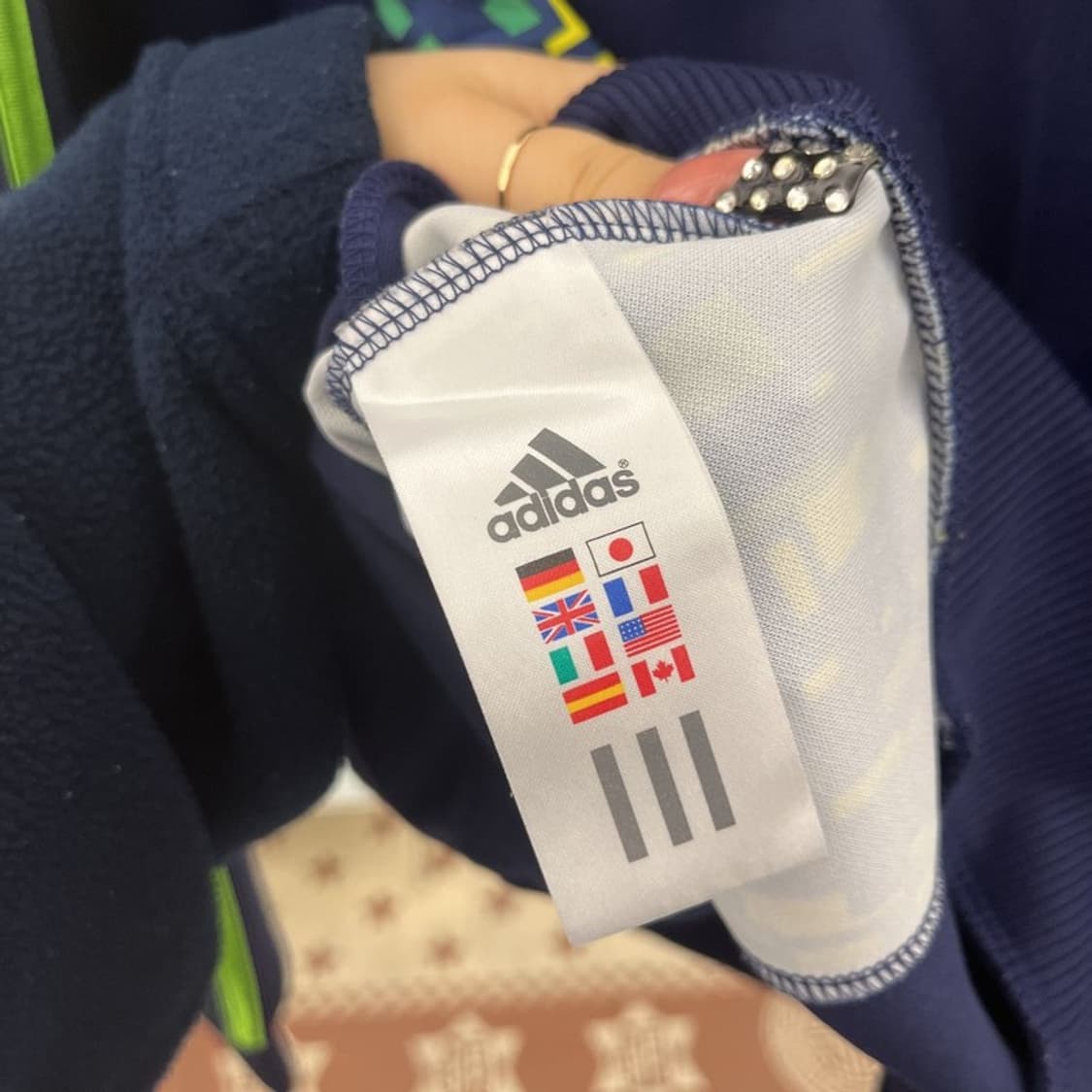 아디다스 올드스쿨 스트릿 펑크 라임맛 그래픽 져지 집업 90 C10457 상품이미지6