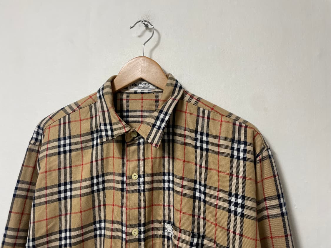 100-105 Burberry 버버리 올드스쿨 루즈핏 셔츠 남방 정품 상품이미지2