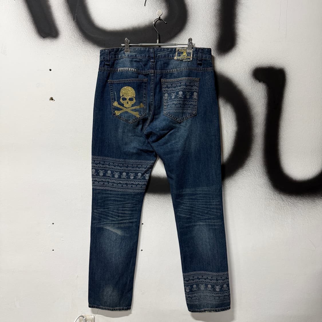 VTG 빈티지 마스터마인드 커스텀 락 펑크 새깅 데님 팬츠 상품이미지2