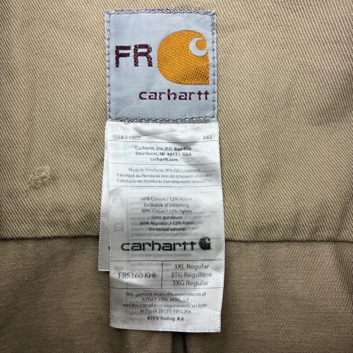 Carhartt FR 90's 칼하트 FR 베이지 워크 셔츠 상품이미지5